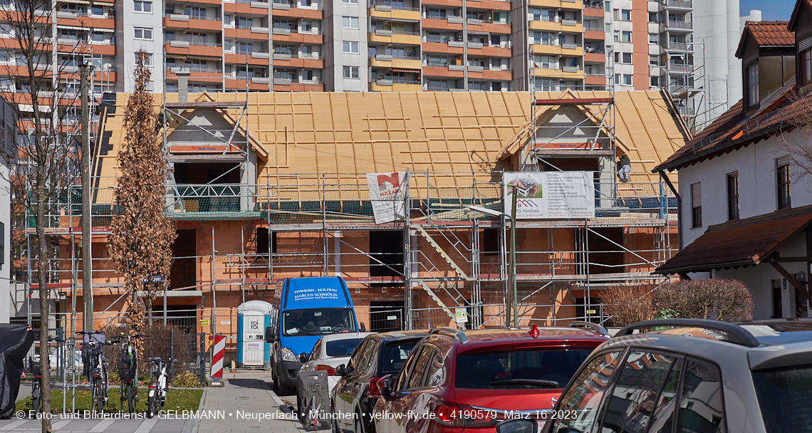 16.03.2023 - Baustelle Ottweiler Straße in Neuperlach